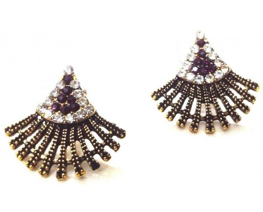 Golden Oxidized Earring Ethnic Imitation Jhumka Jhumki Jewelry Dangle Drop EA387